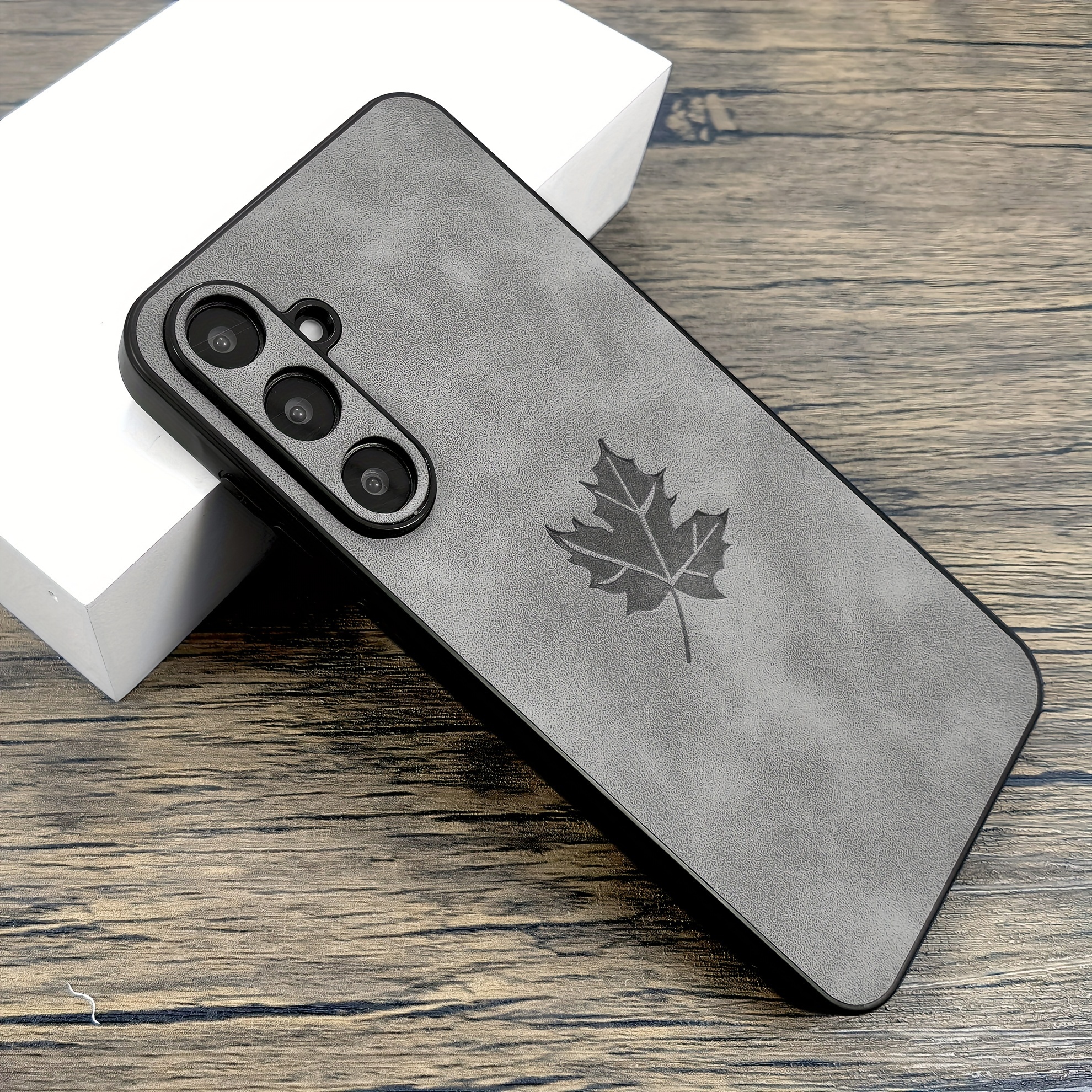 Phone Case - Premium Imitation Faux Leather Protective Case for Samsung Galaxy A55, A54, A53, A52, A56, A36, A35, A16, A15 - Complete Shield Bumper Armor Cover