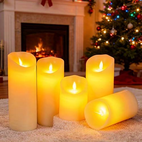 1pc led electronic candle light transparent soft light non heating battery powered batteries not included suitable for halloween christmas birthday parties weddings camping desktops lighting dining tables home decor bedrooms living rooms