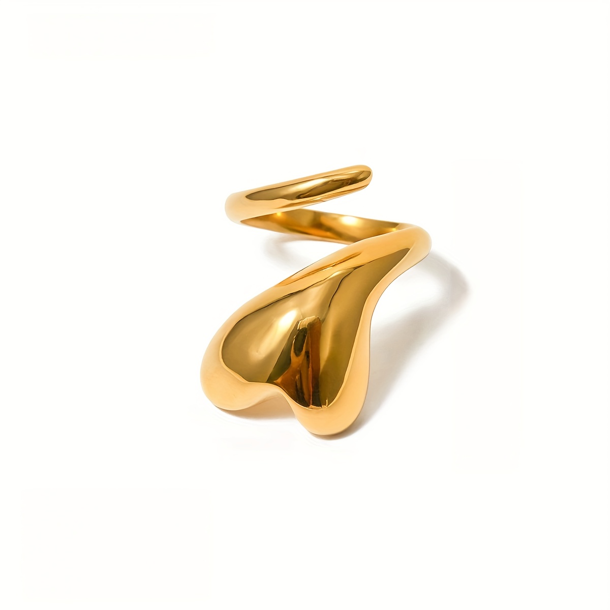 Wrap Heart Ring - Gold