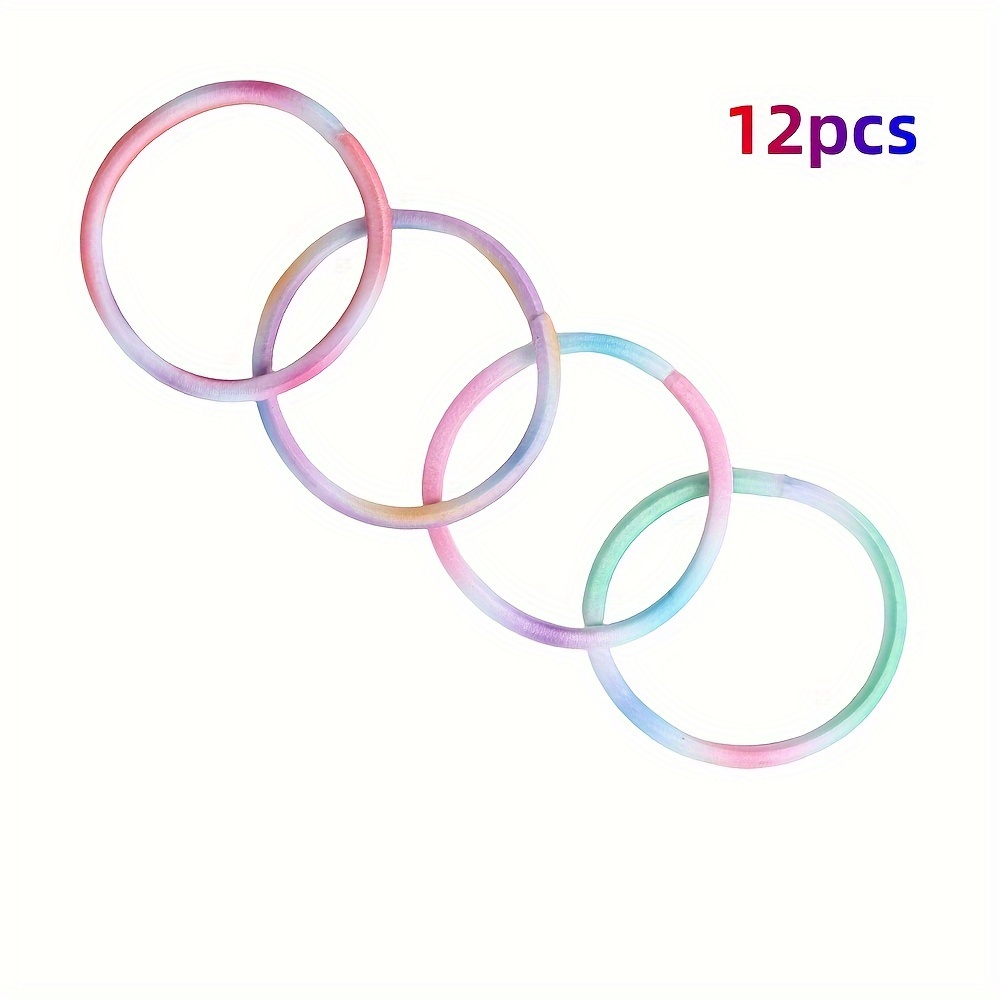 E-shop 4mm Farbige Haargummis für Frauen und Männer - Elastische Bänder für Lockiges Haar und Pferdeschwanzhalter