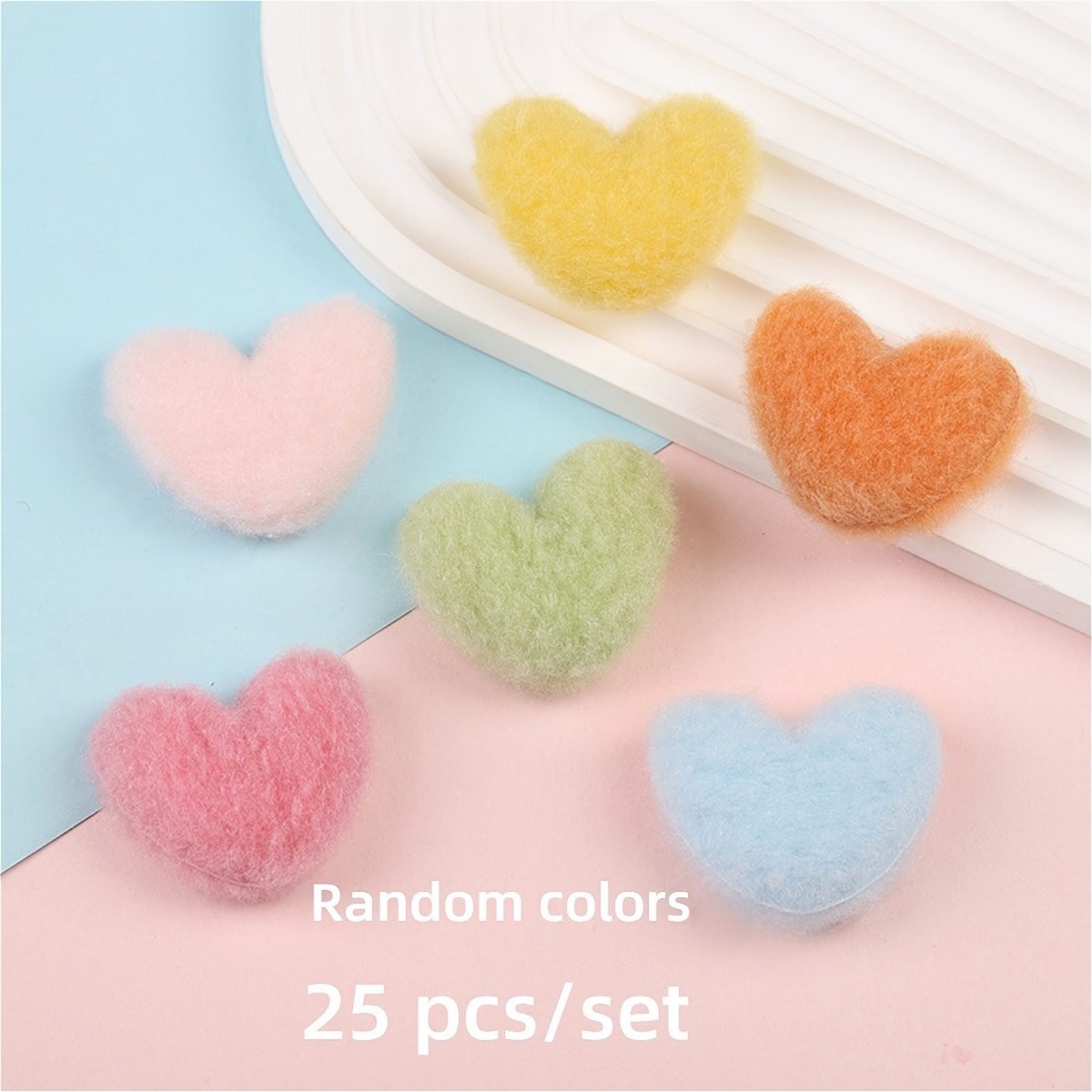 E-shop 25/40 Stück Herzball-Deko Zufällige Farben Multifunktionale Herzball-Partydeko Liebe Plüsch-Pfirsich-Deko für Halloween, Weihnachten