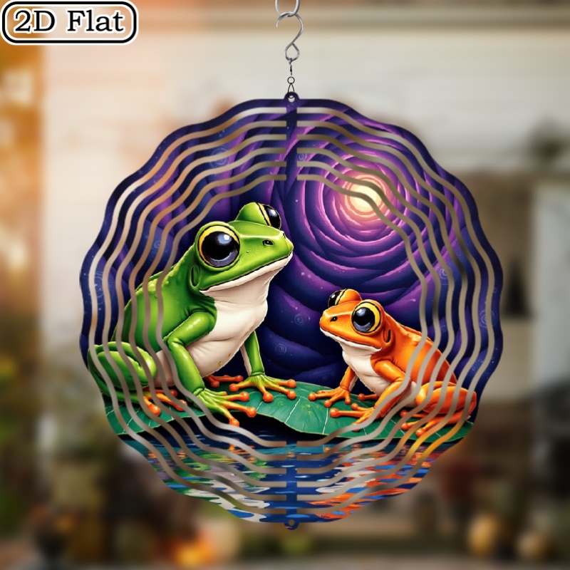 10-inch Metal Wind Spinner With - Battery-free 360&deg; Rotating Outdoor Garden & Balcony Decor, Wind- Spinning Top Suitable For Garden Balcony, Iron Hanging Ornament, Ideal Gift For , Pendants & Finials