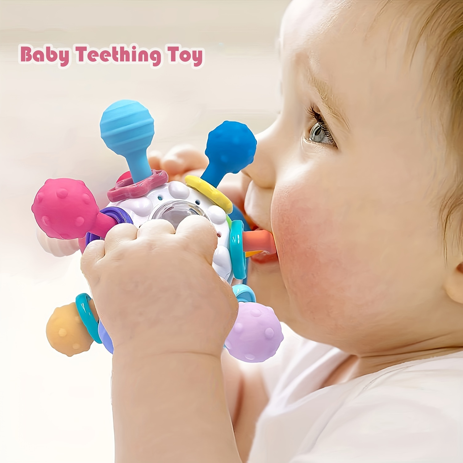 Jouet de dentition bébé 0-6 6-12 mois, Jouet Montessori pour bébé 0 3 6