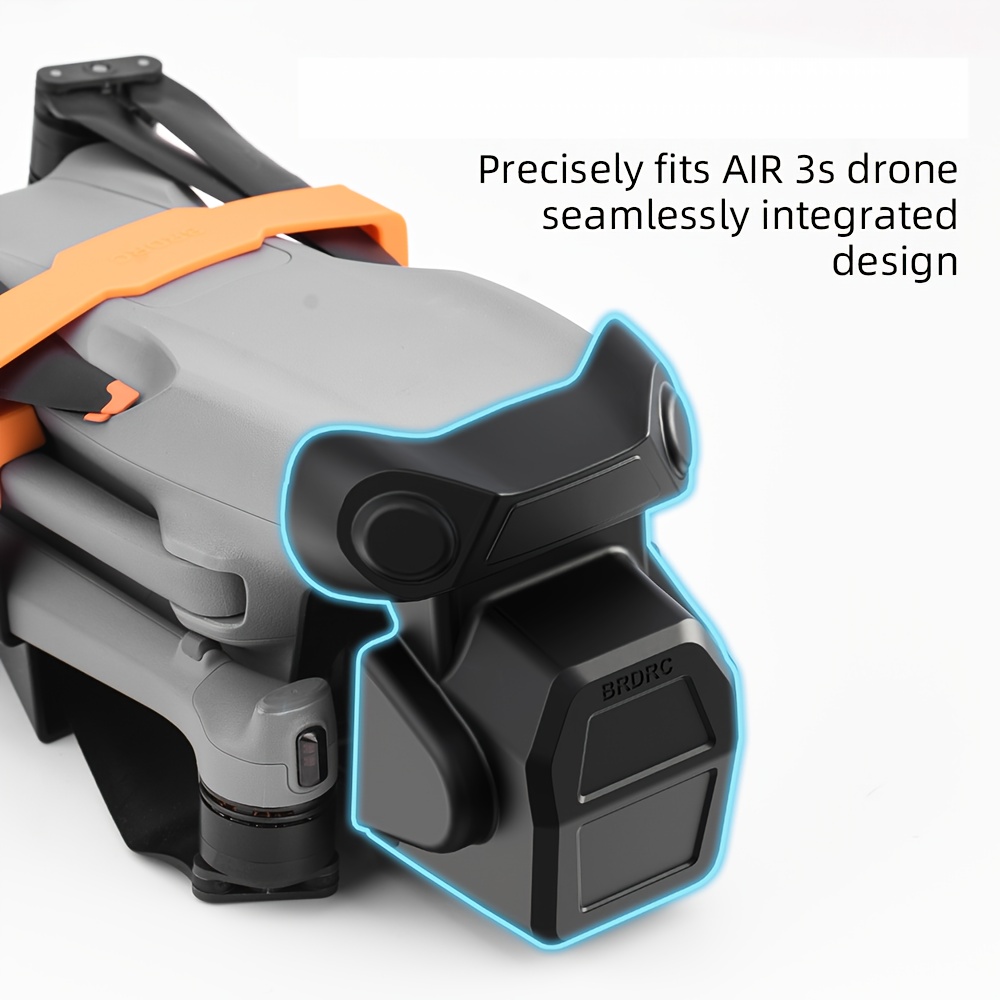 dji air 3s lens cap cover anti scratch dustproof gimbal protector with secure   closure black polycarbonate material compatible with dji air 3s   accessories lens safety cover   durable construction details 1