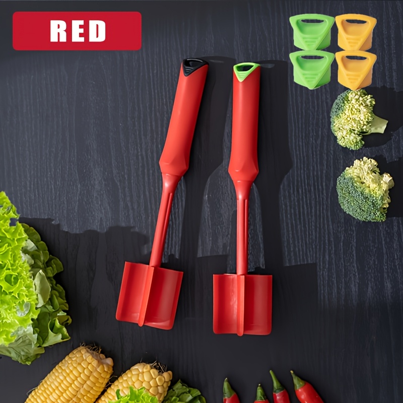 TEMU 2 Sets Meat Chopper, Burger Meat Heat Resistant Grinder, Ground Beef Mashers, Plastic Burger Chopping Utensils, Ground Meat Chopper, Mixing