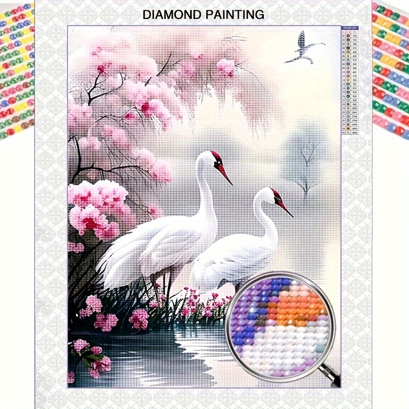 

1pc 30*40cm/11.8*15.7in, 5d Full Diamond Round Diamond With Full Tool, Oil Painting Cloth, Animal Bird, Bedroom Living Room Decorative Diamond Painting Kit, Mosaic Decorative Craft Wall Art