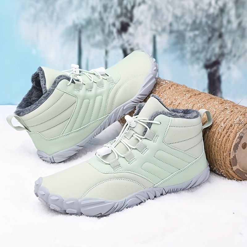 

Thickened Warm Women's Snow Boots For Autumn And Winter, Outdoor Non-slip And Comfortable Solid Color Hiking Shoes