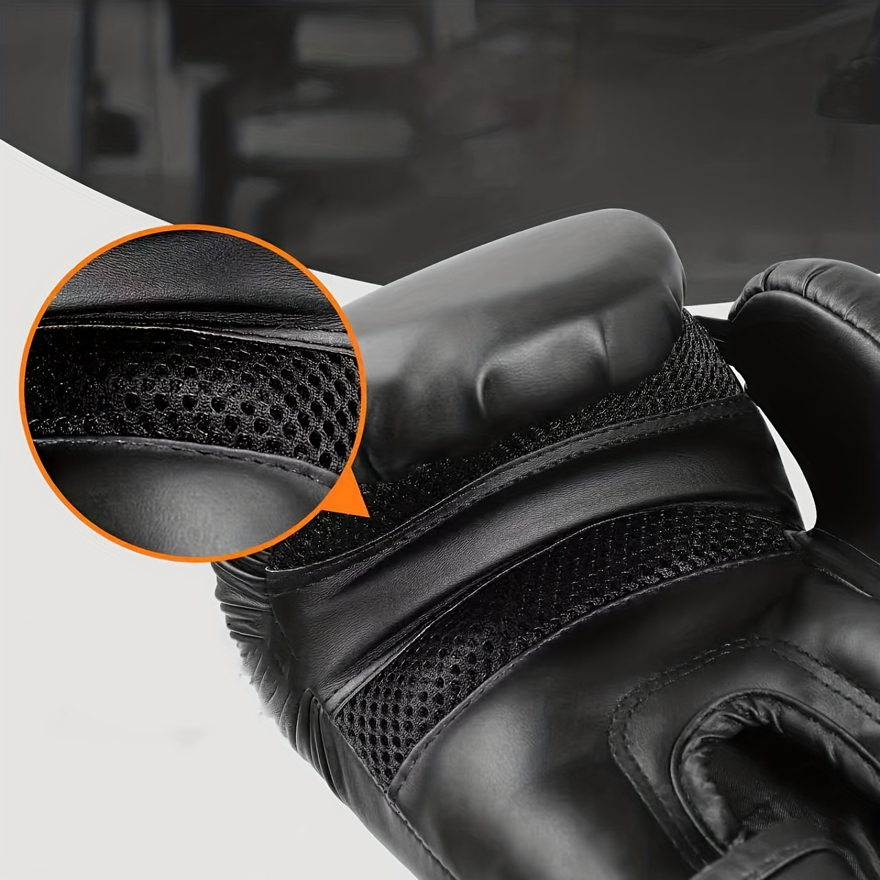 FIVING 10 12 14 16oz Boxing Gloves | PU Faux Leather Training Gloves, Closure