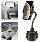 cup phone holder for car cup holder phone mount for car with 360 rotation adjustable gooseneck car phone holder mount for iphone samsung cup holder with all smartphones