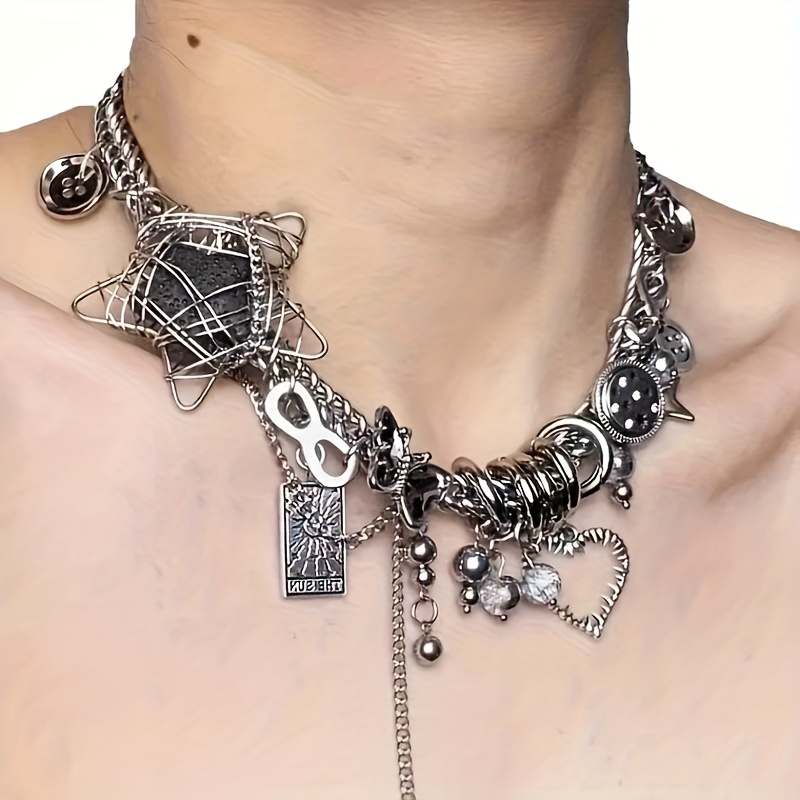 E-shop Ein Modisches Nischen-Cool Vielseitiges Design Choker-Halskette