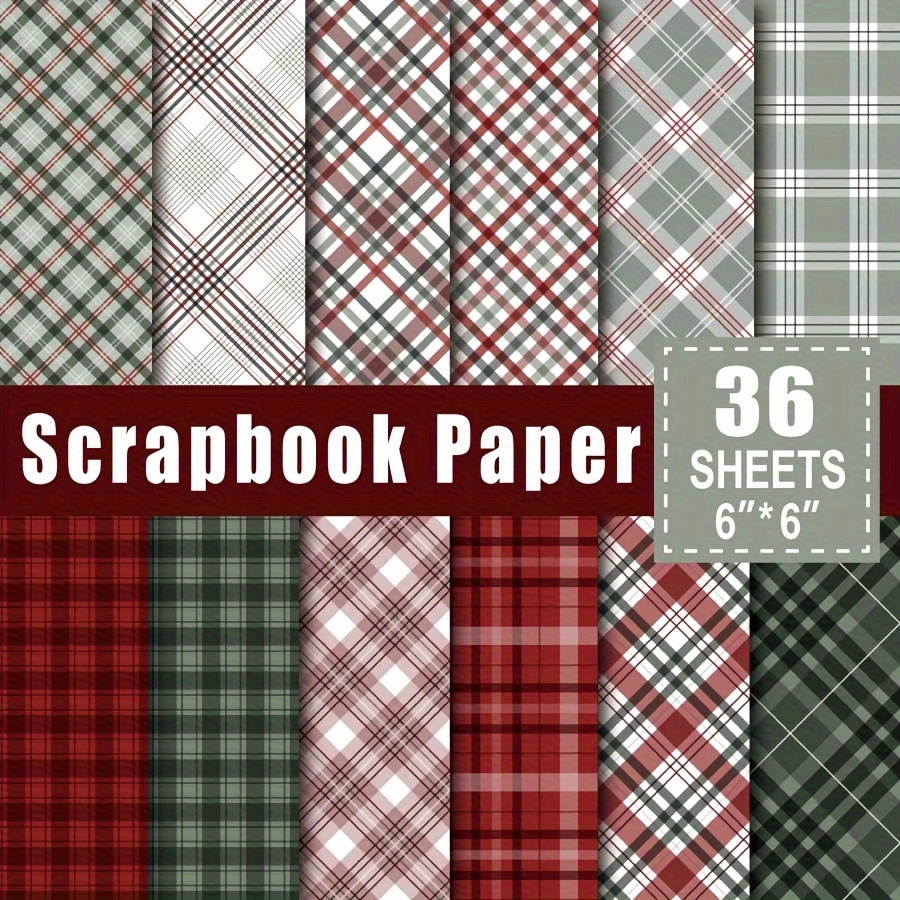 

Plaid Scrapbook Paper Pad 6x6 Inches - 36 Sheets, Premium Craft Cardstock For Diy Projects & Card Making Supplies