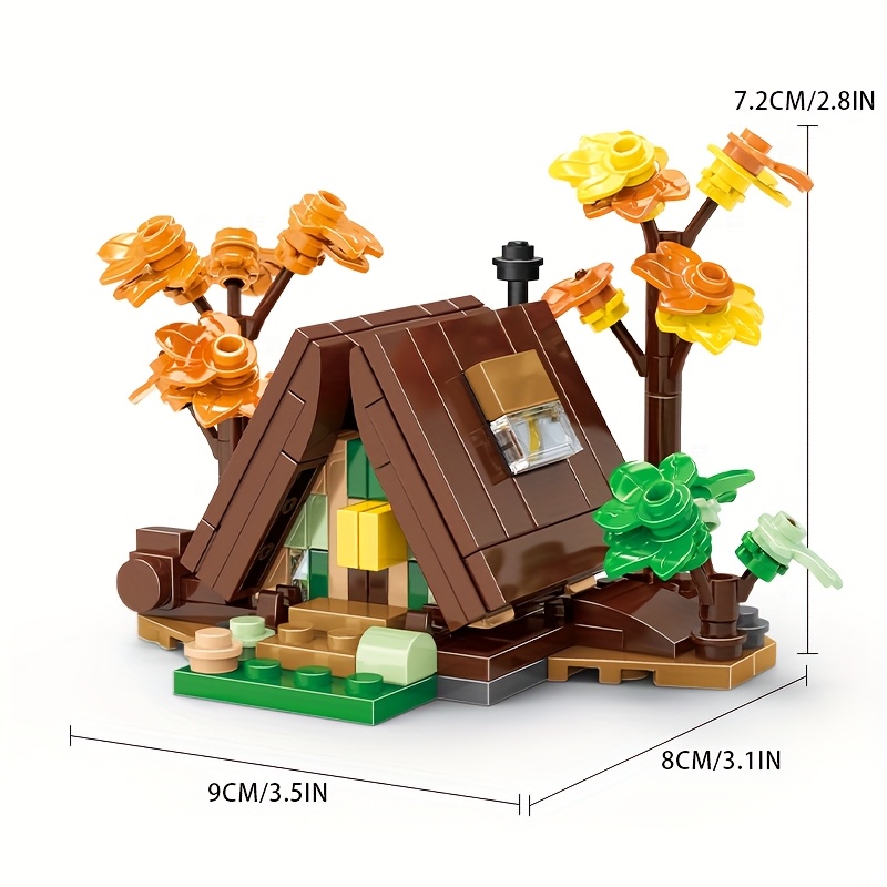 Mini Triangle House Building Block Toy Set