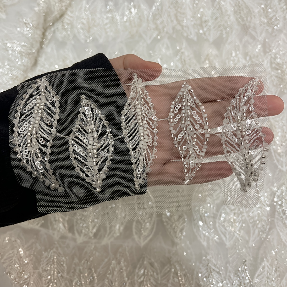 Image of 5pcs (lot) Realistic Leaf Embroidery Patches Suitable For Bags, Backpacks, Jeans & Clothing - Sew-on Appliques With Individual Leaf Designs, -on/sew Application For Diy Crafts & Fabric Decoration