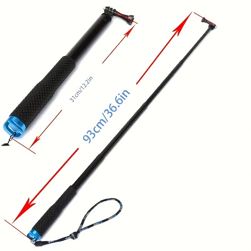 E-shop Ein kompakter Selfie-Stick mit verstellbarer Einbeinstativ-Verlängerung, kompatibel mit GoPro Hero 12, 10, 9, 8, 7, 6, 5, 4 , AKASO, DJI Action