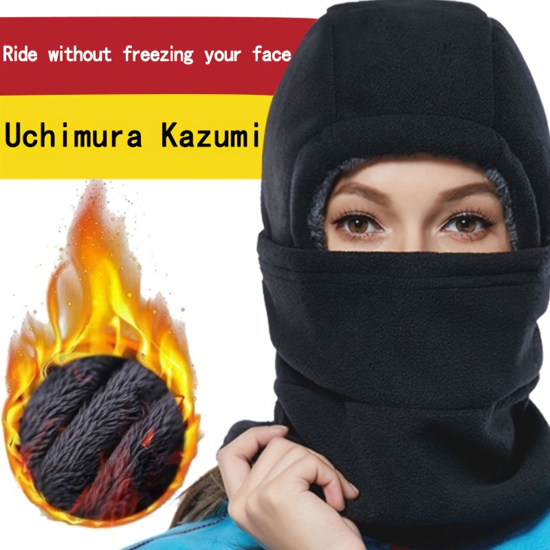 

Women's Winter Fleece Balaclava - , Warm Ski Mask With Neck Warmer For Cycling & Outdoor Sports, Windproof Face Cover