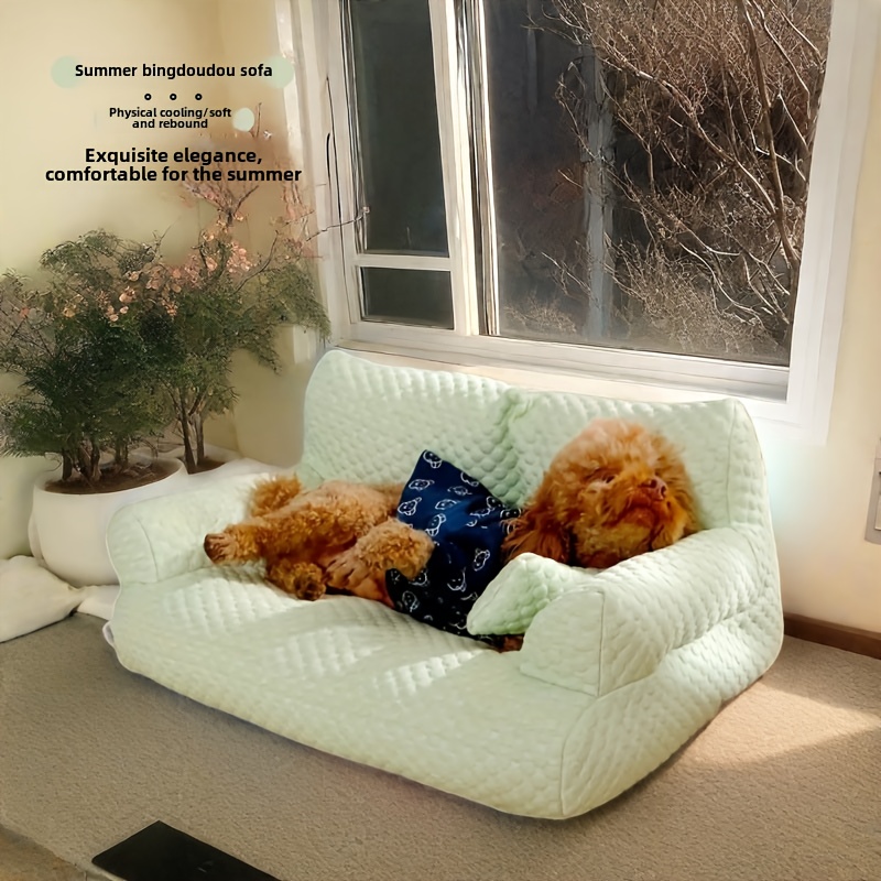 large   bean fabric sofa for dogs cats cooling durable bed with plush polyester fill   cozy sleeping for small medium large pets multi size options for living room bedroom   bed   design snug pet furniture Product details 4