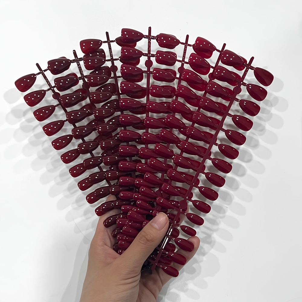 TEMU Un set de 300 uñas postizas cortas de , color y , disponibles en 15 tamaños diferentes, perfectas para decoraciones de uñas fáciles para fiestas
