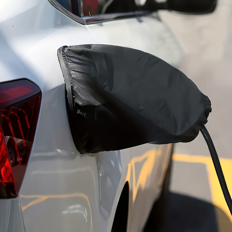 TEMU 1pc Charging Magnetic Cover Electric Vehicle External Charger Plug Protection Dustproof And Rainproof Cover - Suitable For Electric Vehicles -