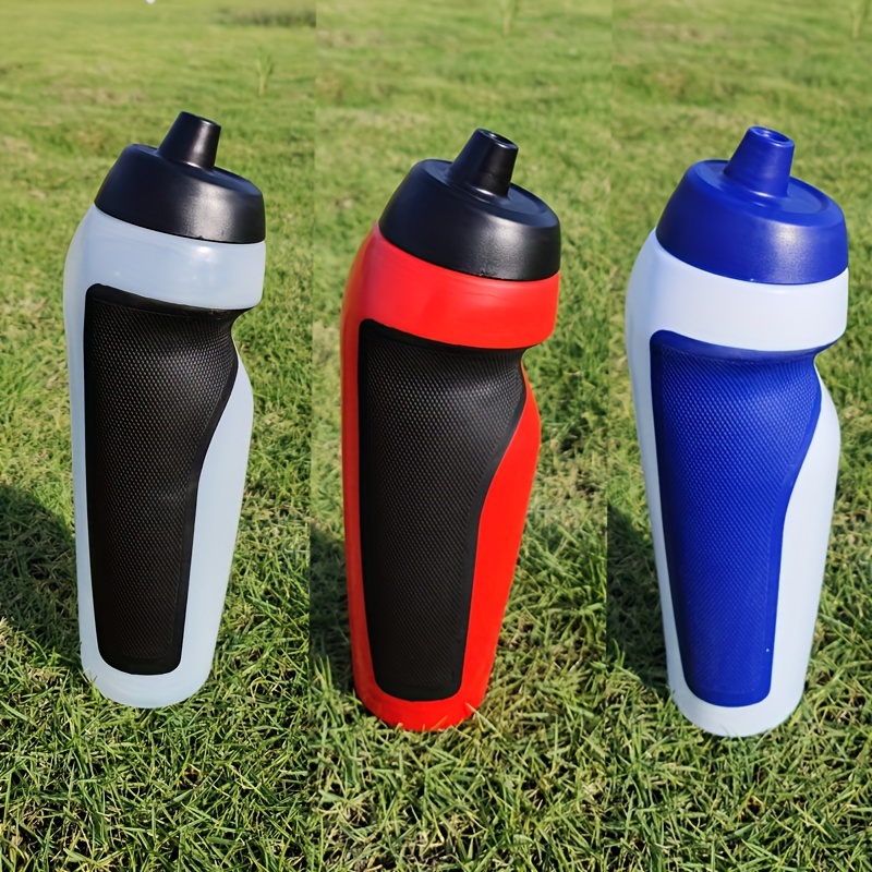 

1pc Sports Squeeze Water Bottle 550ml/19.36oz - Pe Material With Narrow Mouth, Non-slip Grip, Nozzle Cover For Cycling & Fitness