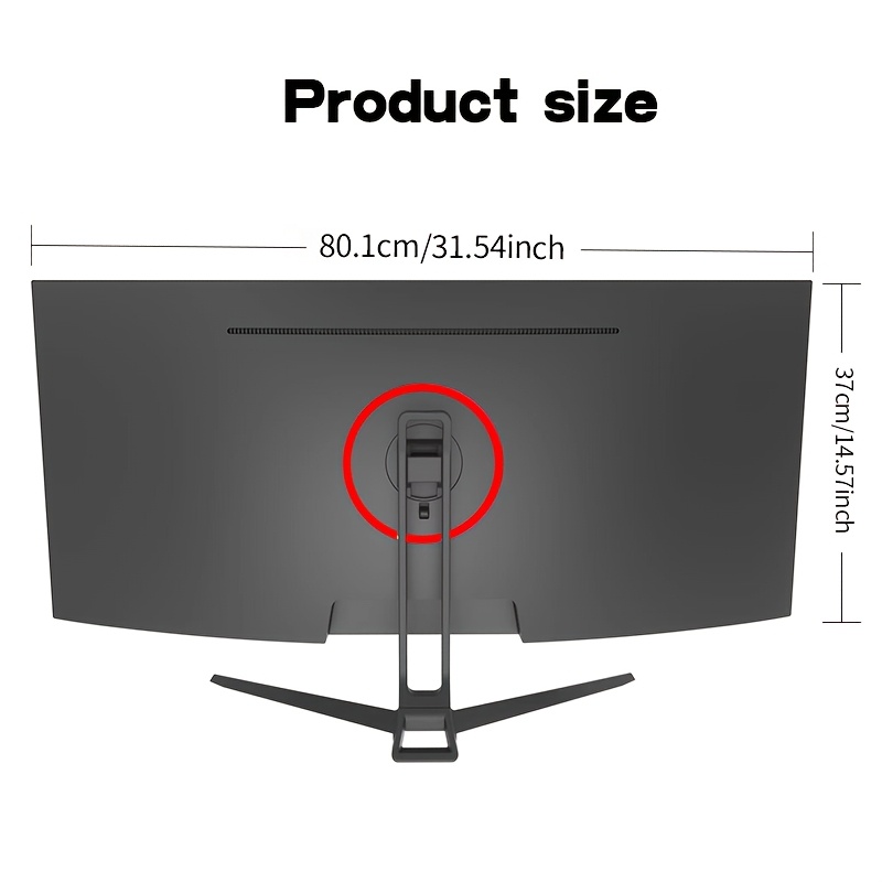 Gawfolk Curved Gaming Monitor 34 Zoll UWQHD 3440x1440P, 1500R Ultra-Wide PC-Bildschirm 165Hz, Gebogener Computermonitor, VA-Panel, DisplayPort+HDTV, VESA 75 * 75mm