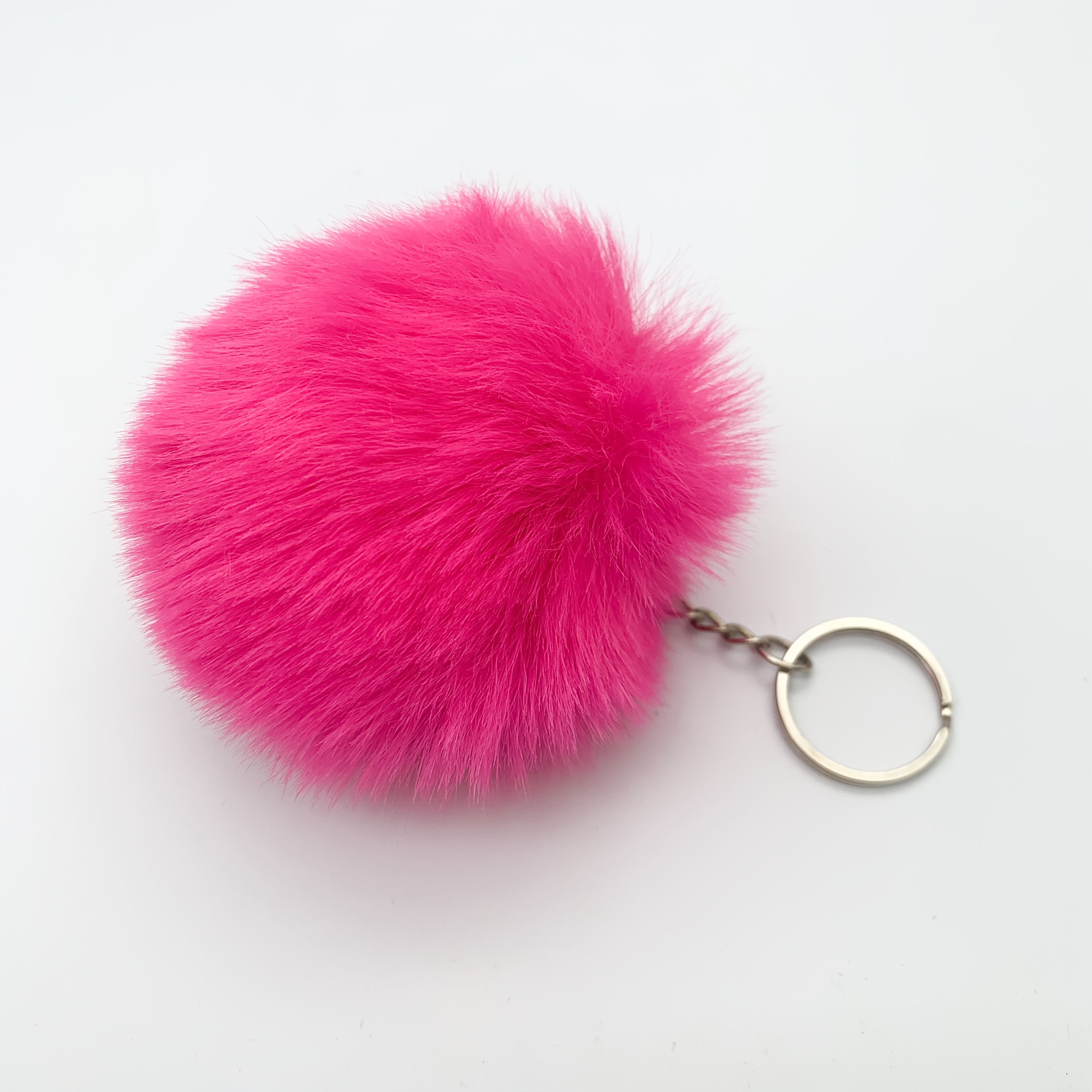Faux Rex Rabbit Ball Keychain Pendant for Bags