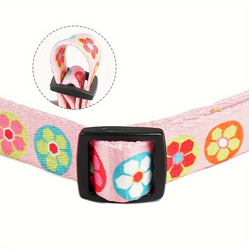 Collar and Leash Set for Small Dogs, Printed Design