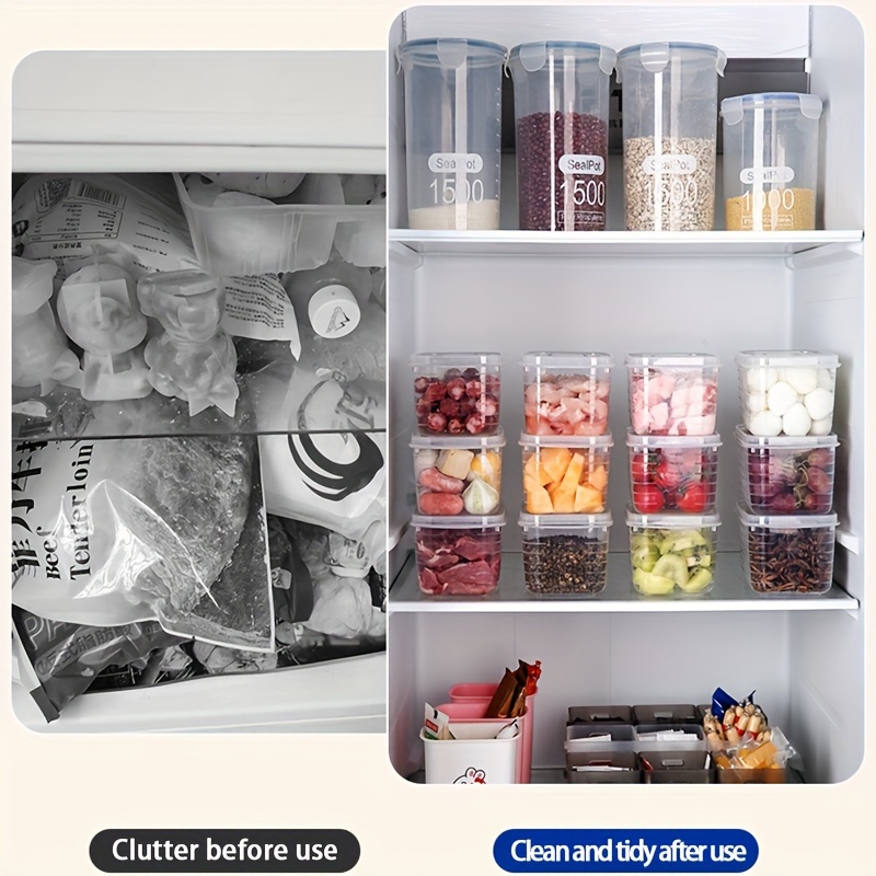 Clear Food Storage Containers Scale Lines Hand Wash Plastic details 5