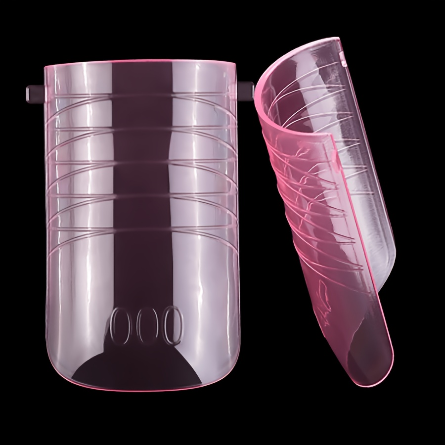 TEMU 64 piezas de formas de uñas de gel en bolsa con cabeza ancha para de uñas de los pies, 16 tamaños