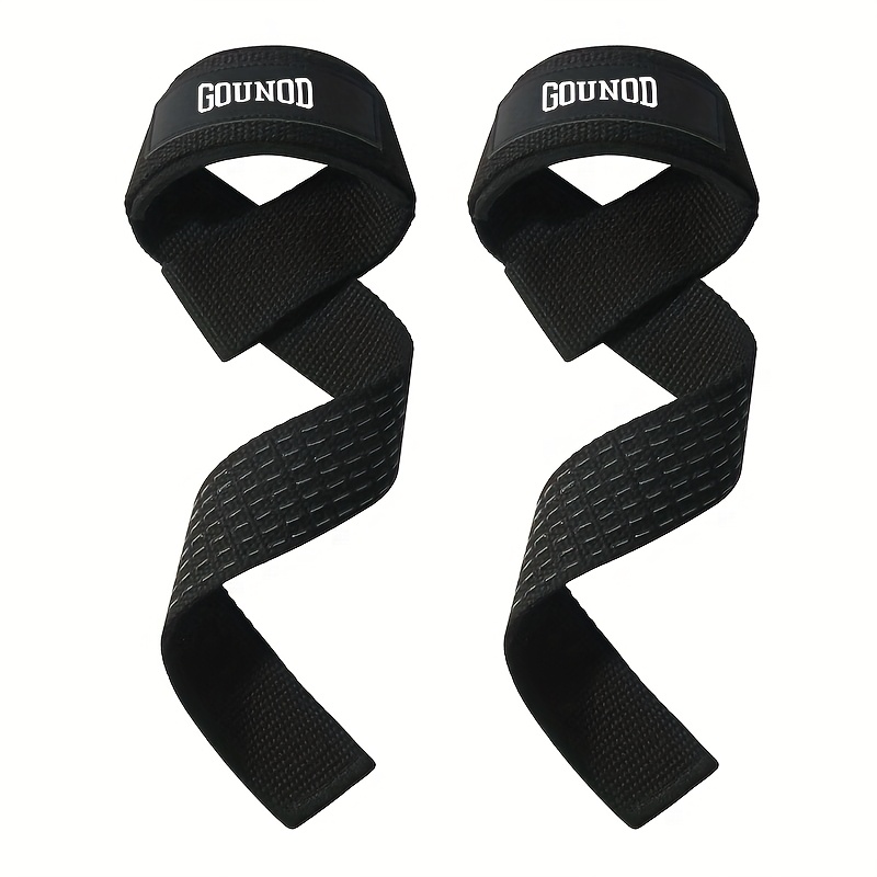 Image of 2pcs Lifting Wrist Straps For Weightlifting Silicone Anti-slip Weight Lifting Straps For Gym Fitness Deadlift Straps