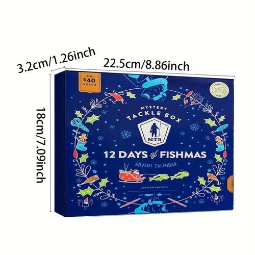 24 days advent calendar best gift for angler 2024 christmas 24 days of no electricity required