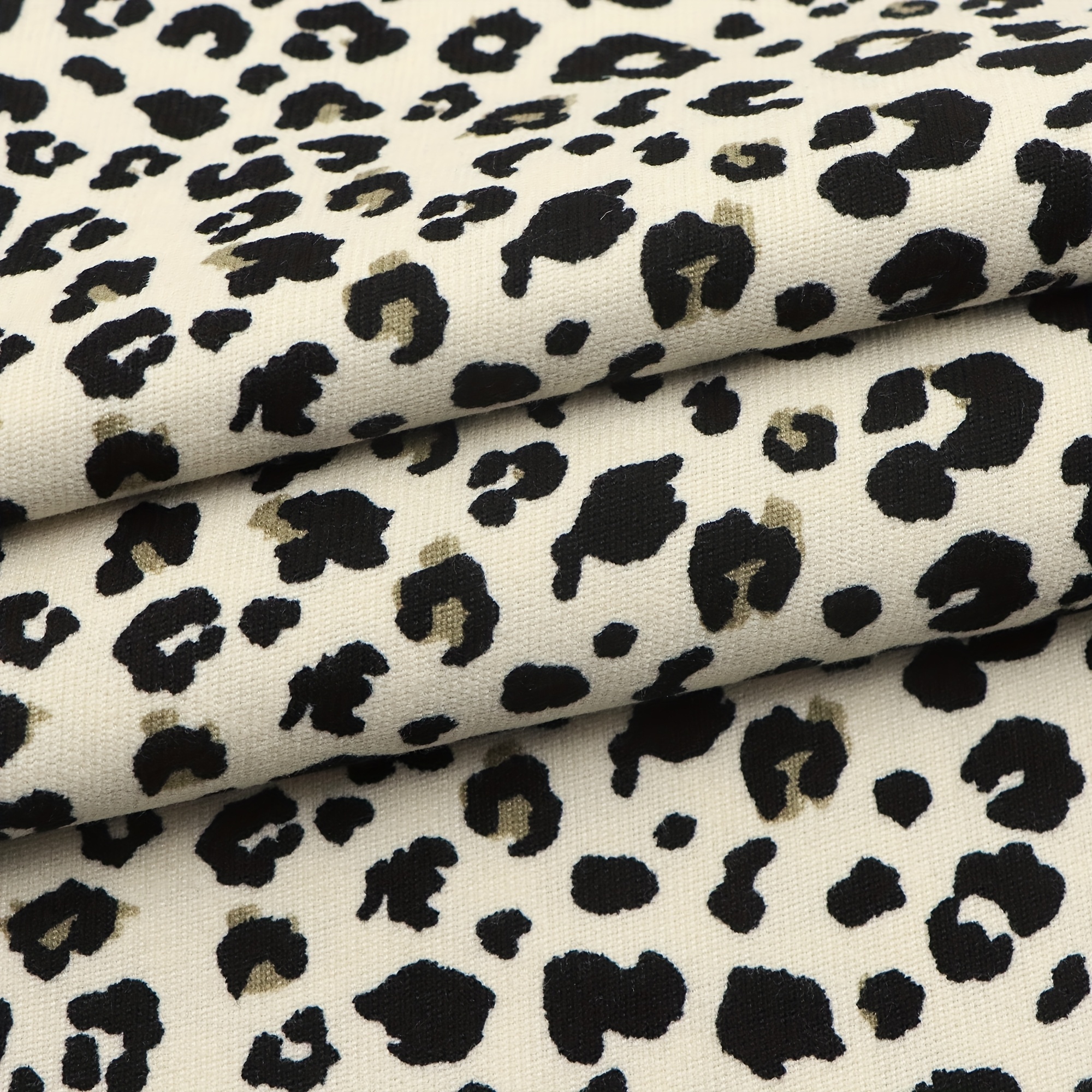 1pc Leopard Corduroy Fabric Measuring 59x19.68 Inches (150x50 Cm) - A Soft And Durable Polyester Material, Pre-cut…: retailer-supplied image