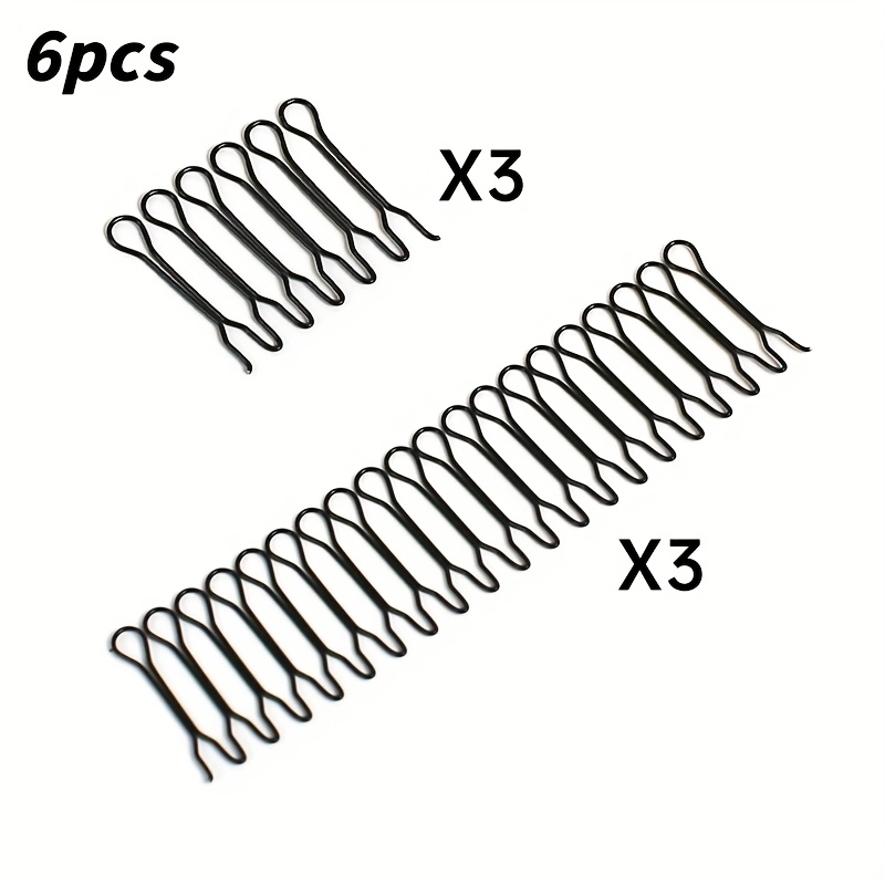 TEMU 1 Set di 6 pezzi - Fermagli per capelli e forchette per capelli boh矇mien ondulati, adatti per lavaggio del e trucco, sport, fissare la , i