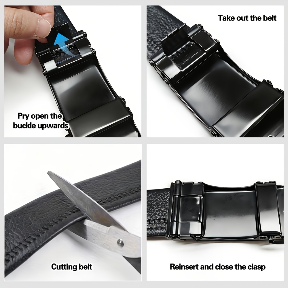 Men's Winter Snowflake Belt with Adjustable Buckle