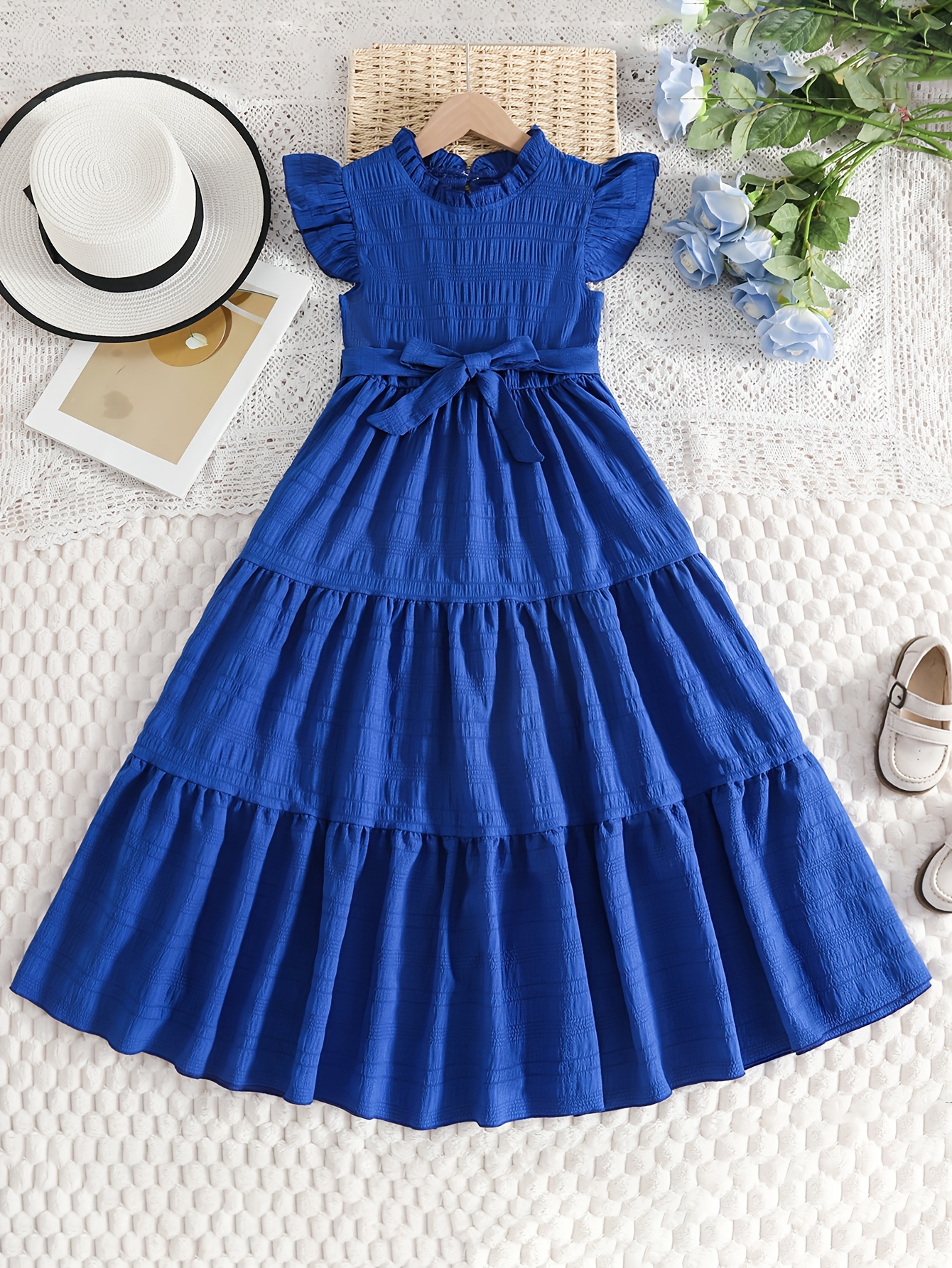 dresses blue royal sold on Temu United States