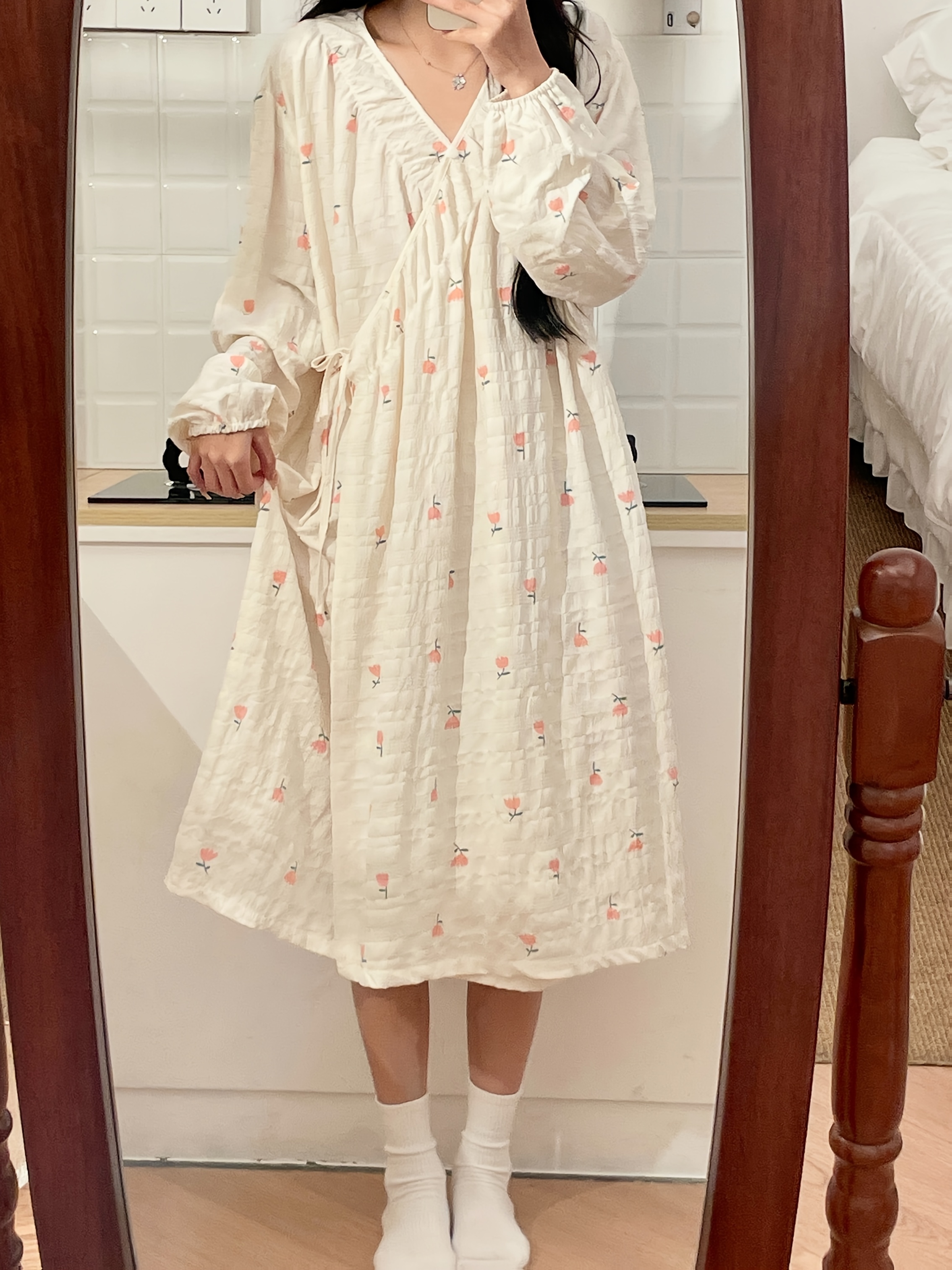 green emerald velvet dress Kimono-style Maternity & Breastfeeding Dress  For The Creators