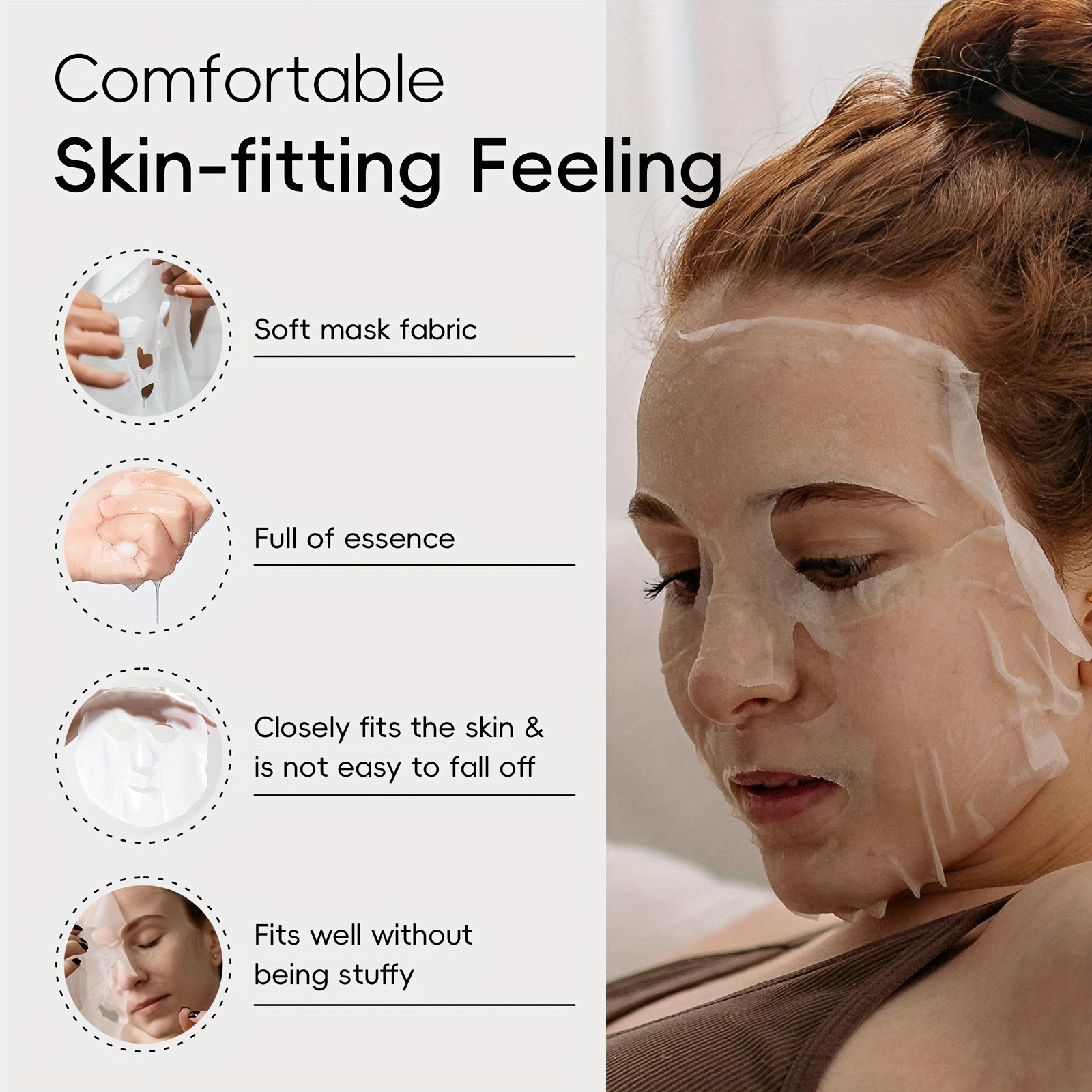 20 komada korejske maske za lice s kolagenom i puževim uljem - maska za ravnotežu vlasišća - maska za lice koja obnavlja sve tipove kože, idealan poklon za rođendan, vo, Majčin dan