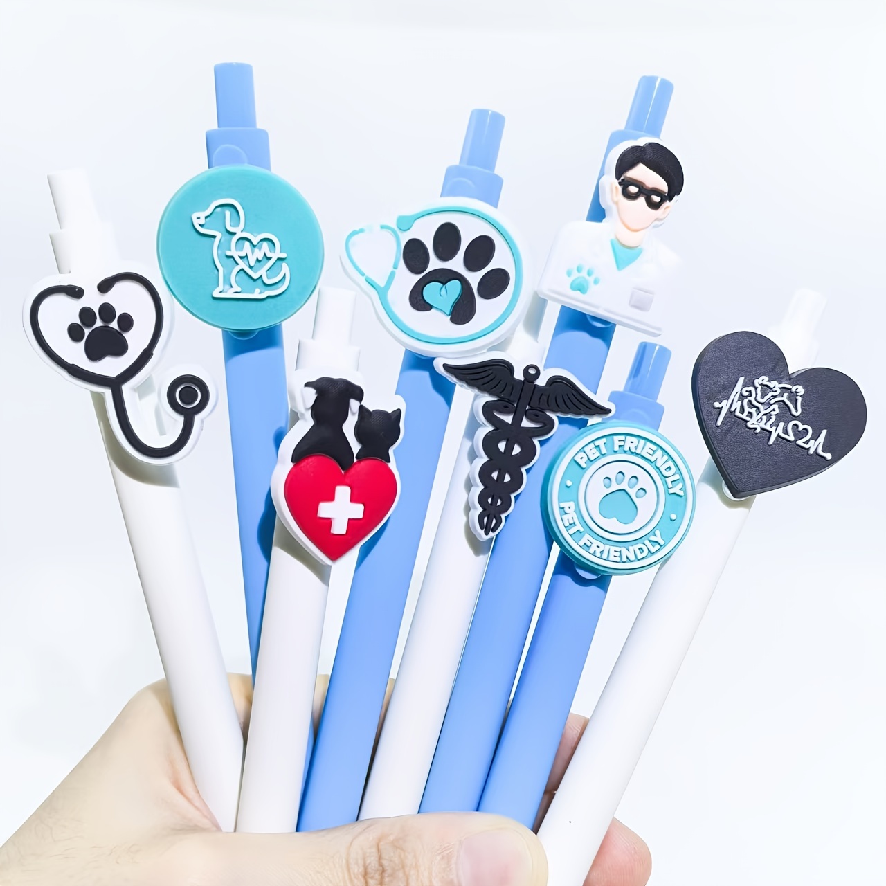 

10pcs, 10pcs Series Round Ballpoint Pen Creative Pen Random Color