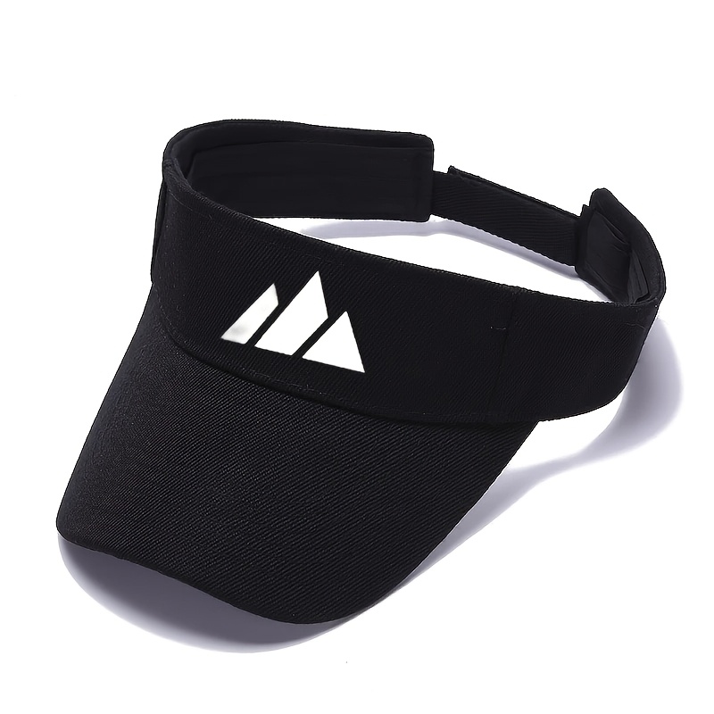 TEMU 1pc Casual Sun Hat With , No Top Breathable Sports Hat, Adjustable Shoulder Straps For Men And Women, Suitable For Outdoor Activities
