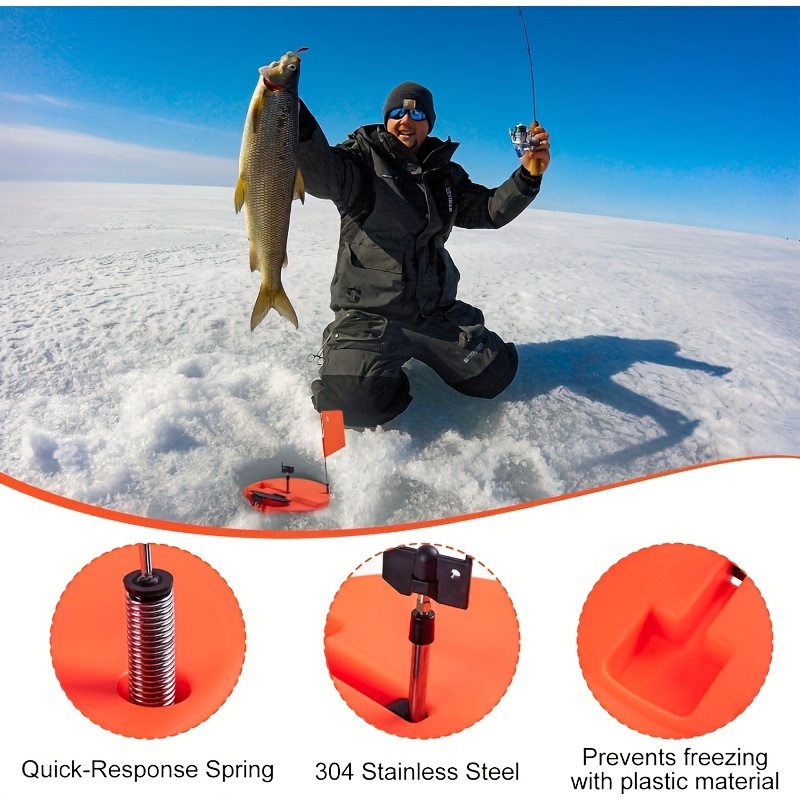 Freezing Ice Fishing Rod Guides Ice Fishing Rod Tip Up