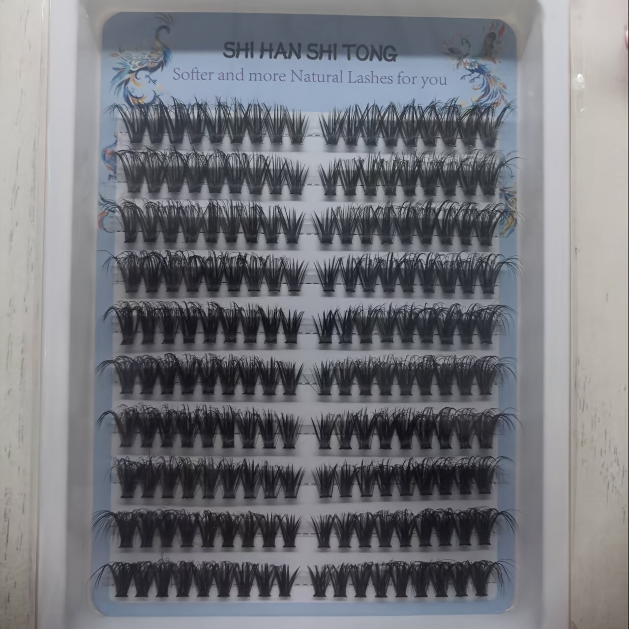 Image of 180 Clusters New Style False Eyelashes 40d Natural Look, Easy Diy Application 8-18mm , Fluffy 5d False Eyelashes To Enhance , Perfect For Festive Parties And Dramatic