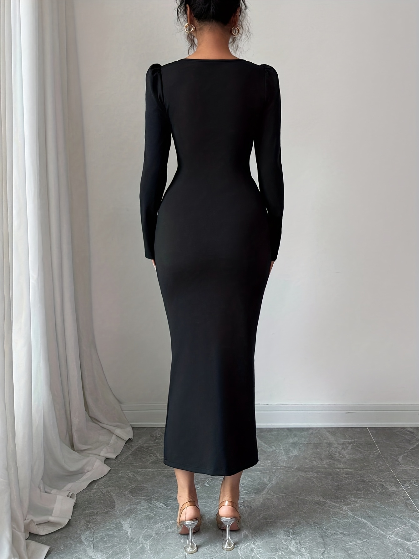 princess polly baby blue dress Maxi Dress Long Sleeve Autumn/Winter Formal Rayon Flare Copper 12 14 16 18  20 22 main image 0