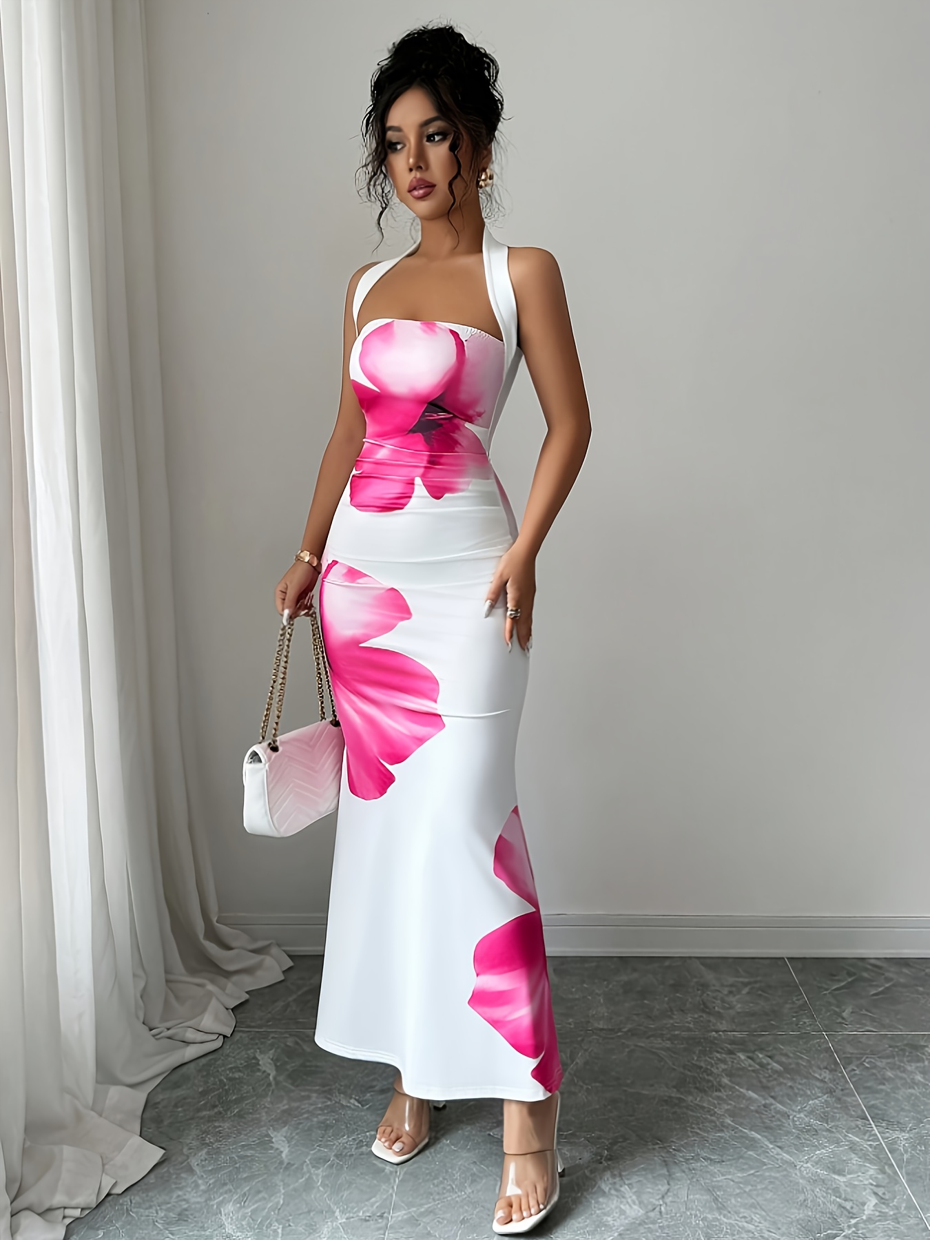 Vestido de Verão com Laço no Pescoço 5