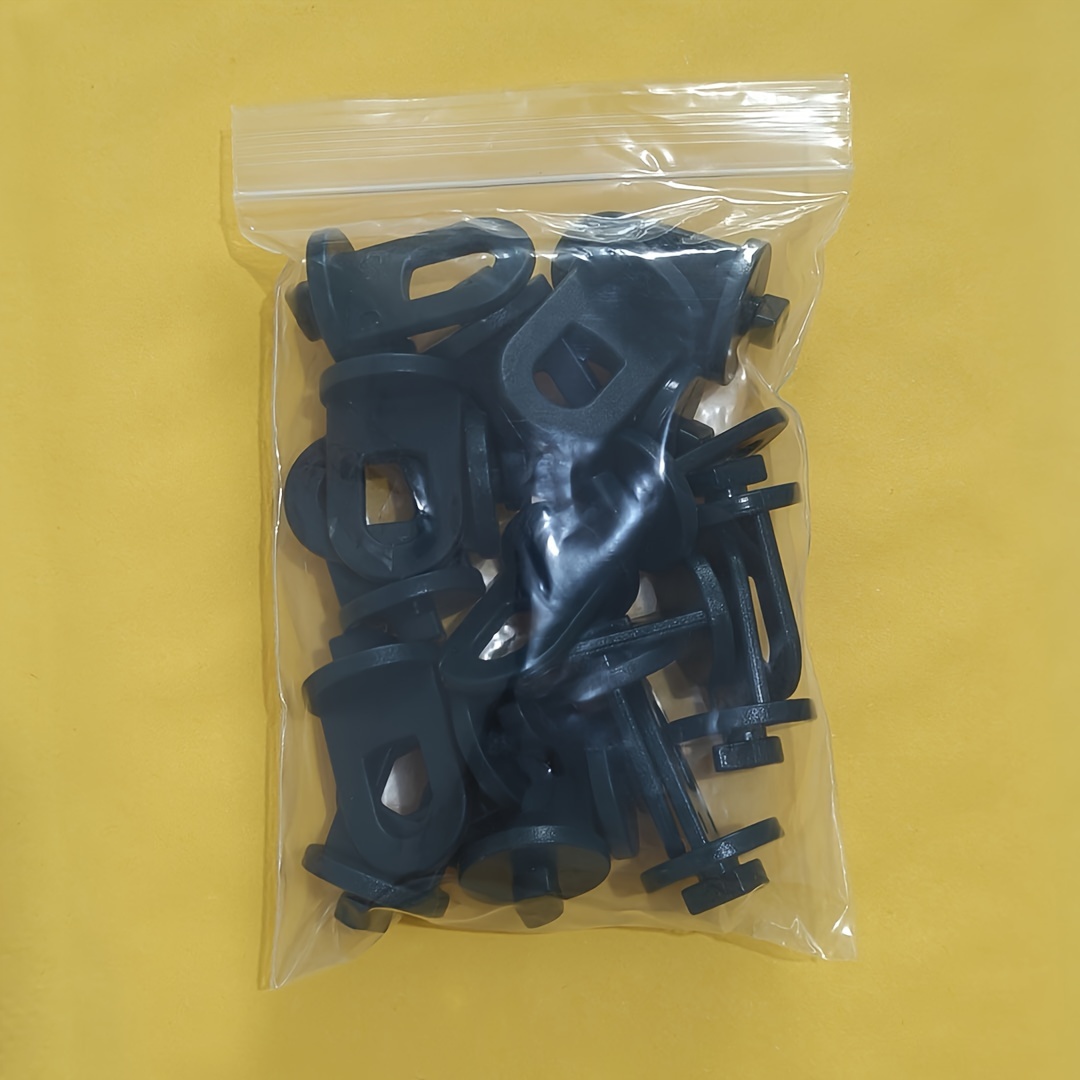 Image of 20 Pack Greenhouse Twist Clip Hooks - Nylon Material Durable Greenhouse Flower Pot Accessories For Hanging Racks, Greenhouse Slide Ring Fixed Clip Hooks For Greenhouse Garden Hanging Potted Plants