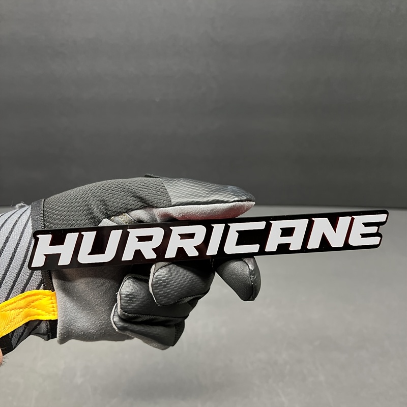 TEMU (1 pièce) de voiture 3D HURRICANE avec personnalisé - Autocollant de badge de voiture en acrylique