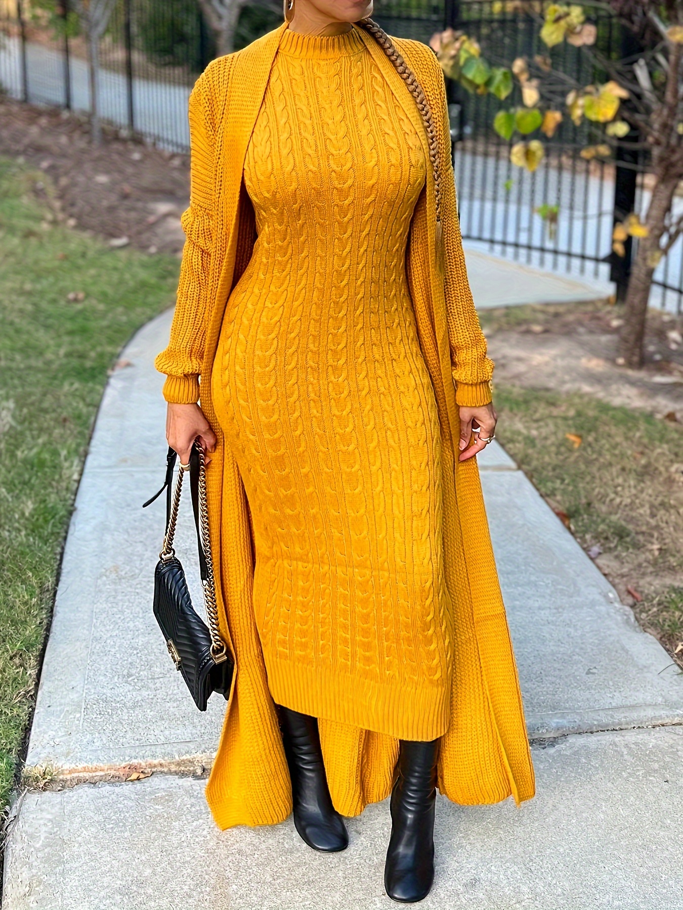 Mustard Sweater Dress Dress Style Yellow Sweater How To Wear Yellow Dress  In Winter