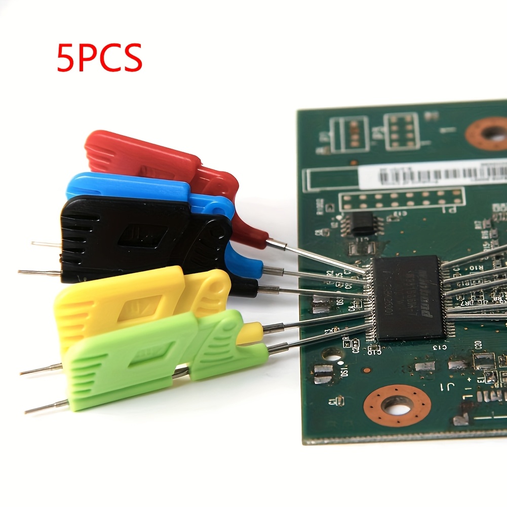 5pcs/set Sdk08 Test Clips Smd Gripper Ic Test Hook Clips Electrical Testing Ultra Small Clamp Sdk08 Test Clips