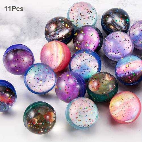11 22pcs space bouncy balls bulk 32mm space theme bouncy balls for kids party favors christmas gift bag filling teenager stuff cheap stuff weird stuff