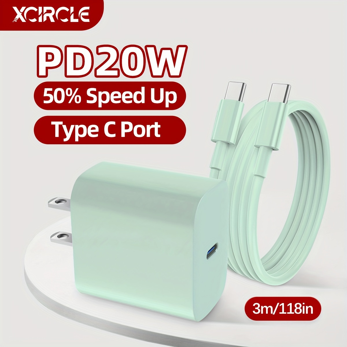 12W PD Carga Rápida USB Tipo C Cable De Carga Para IPhone 14 - Temu