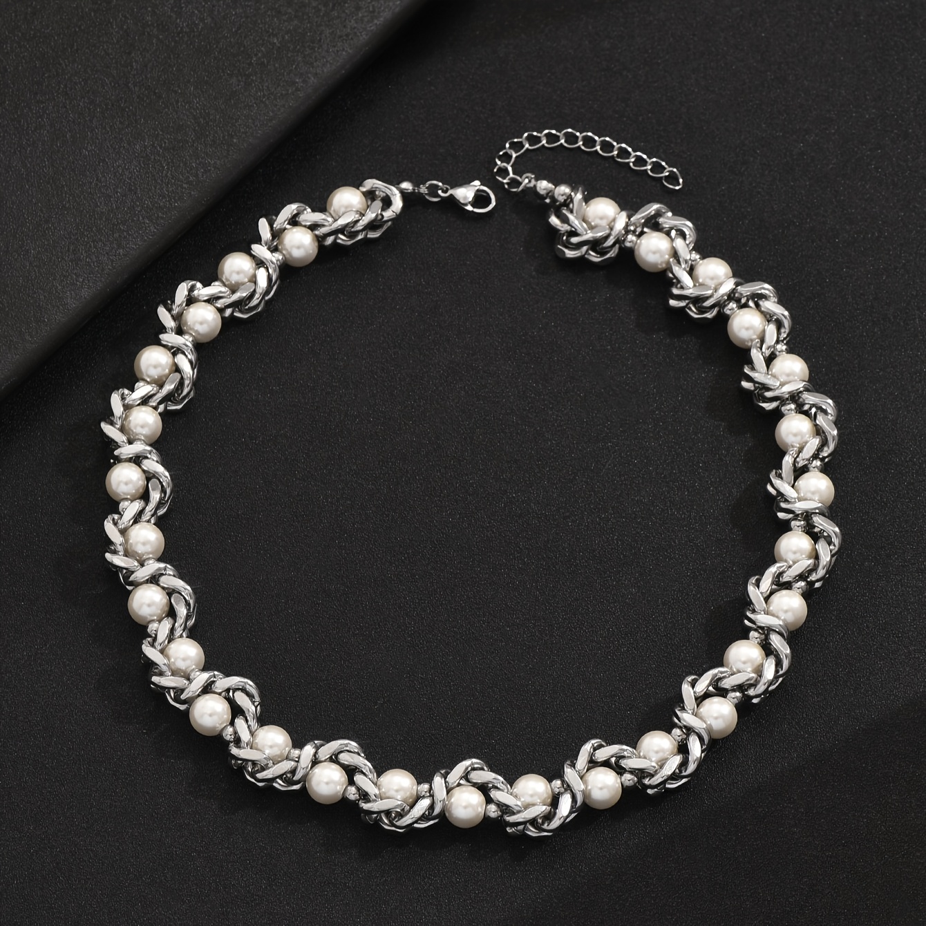 Image of 1pc Of Fashionable Men's Necklace, Hip-hop Heavy Cuban Chain Winding Necklace, Niche Snake Design, Music Festival Party Matching Jewelry, Suitable For Men And Women