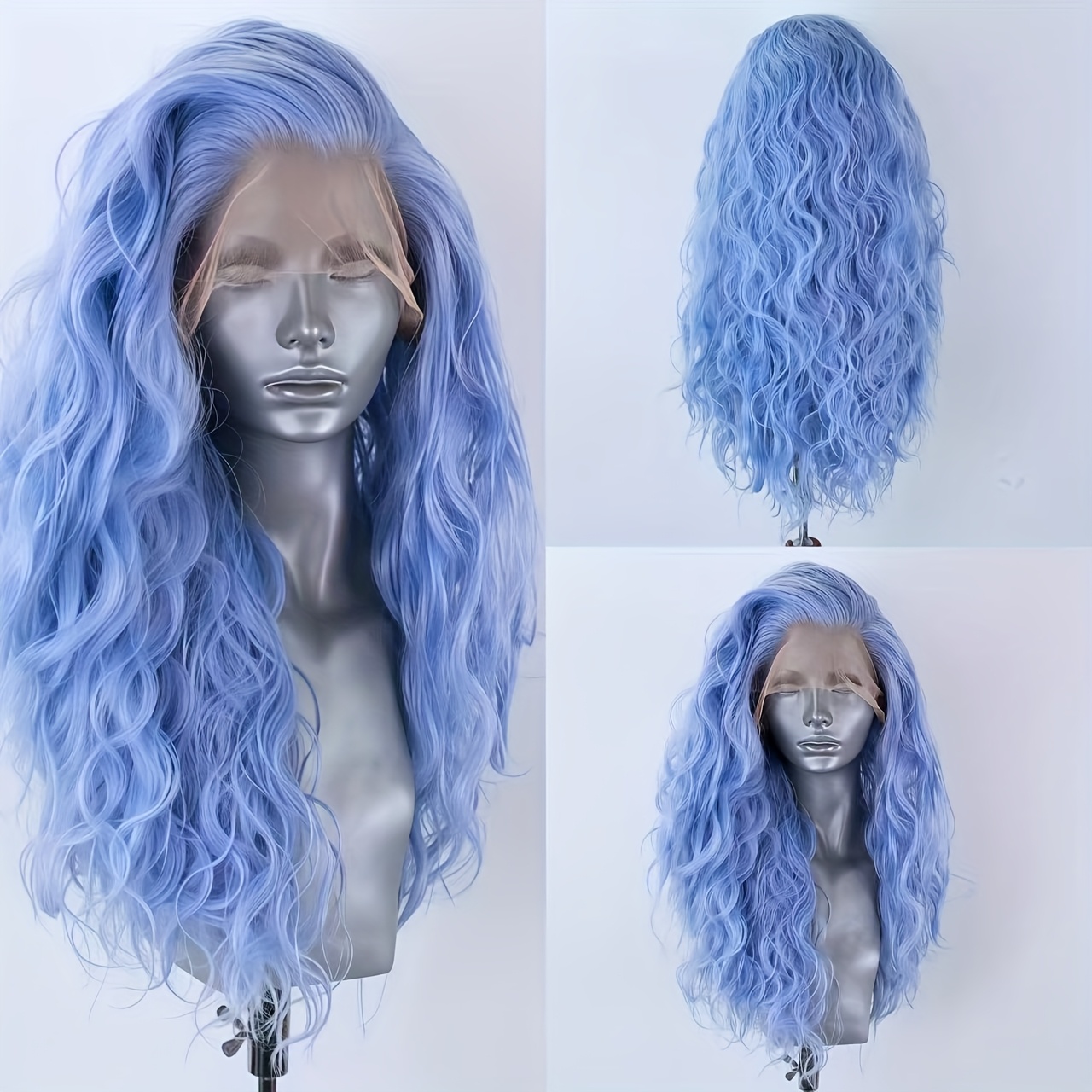 Image of 26 Synthetic Lace Front Wig For - 180 Density Loose Curly Heat-resistant Cosplay Wig With 13x4 Lace, Natural Look For Parties & Casual Attire